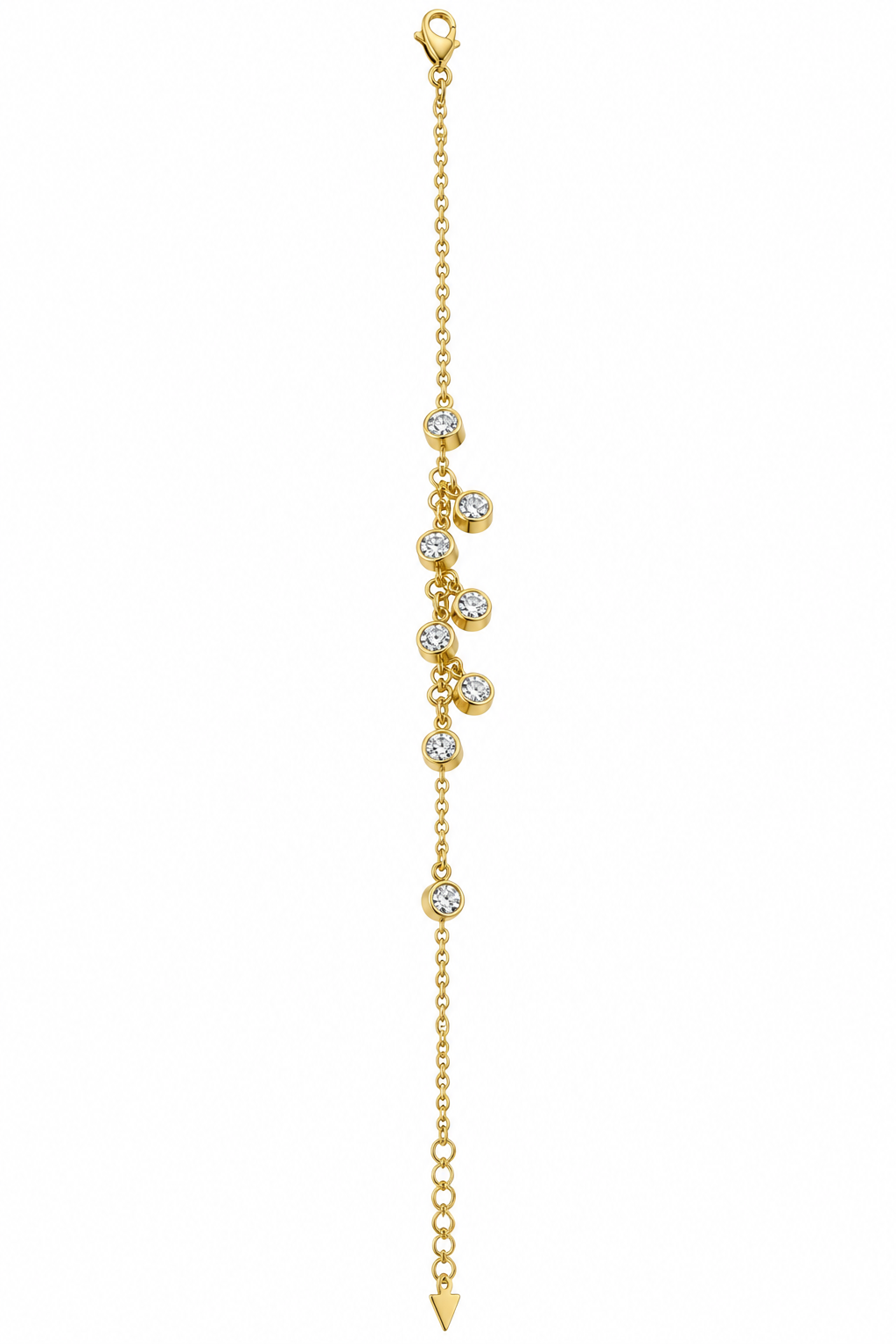 Bracciale Bezel Drops Oro - Verticale