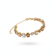 Bracciale champagne/cognac - sfondo bianco