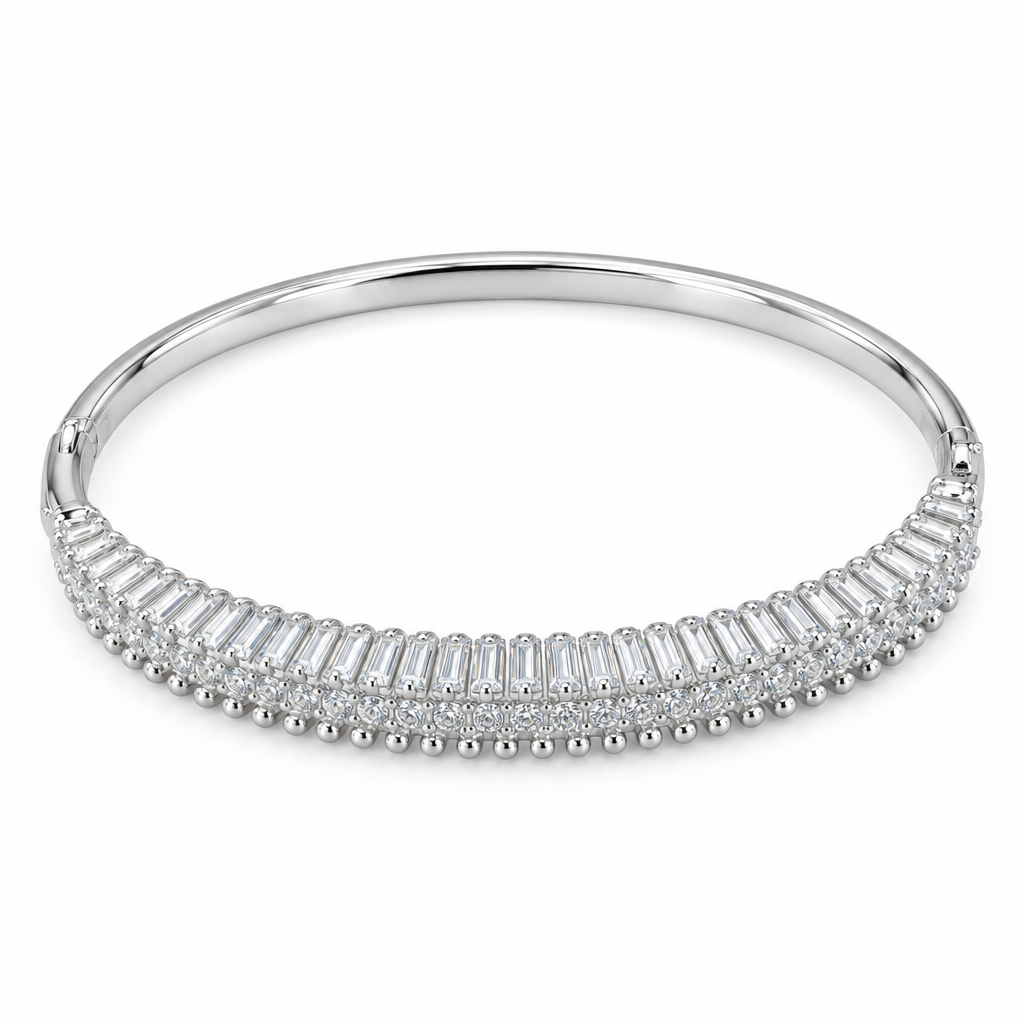 Bracciale con metallo argento