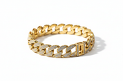 Bracciale Cuban Link Gold - Orizzontale