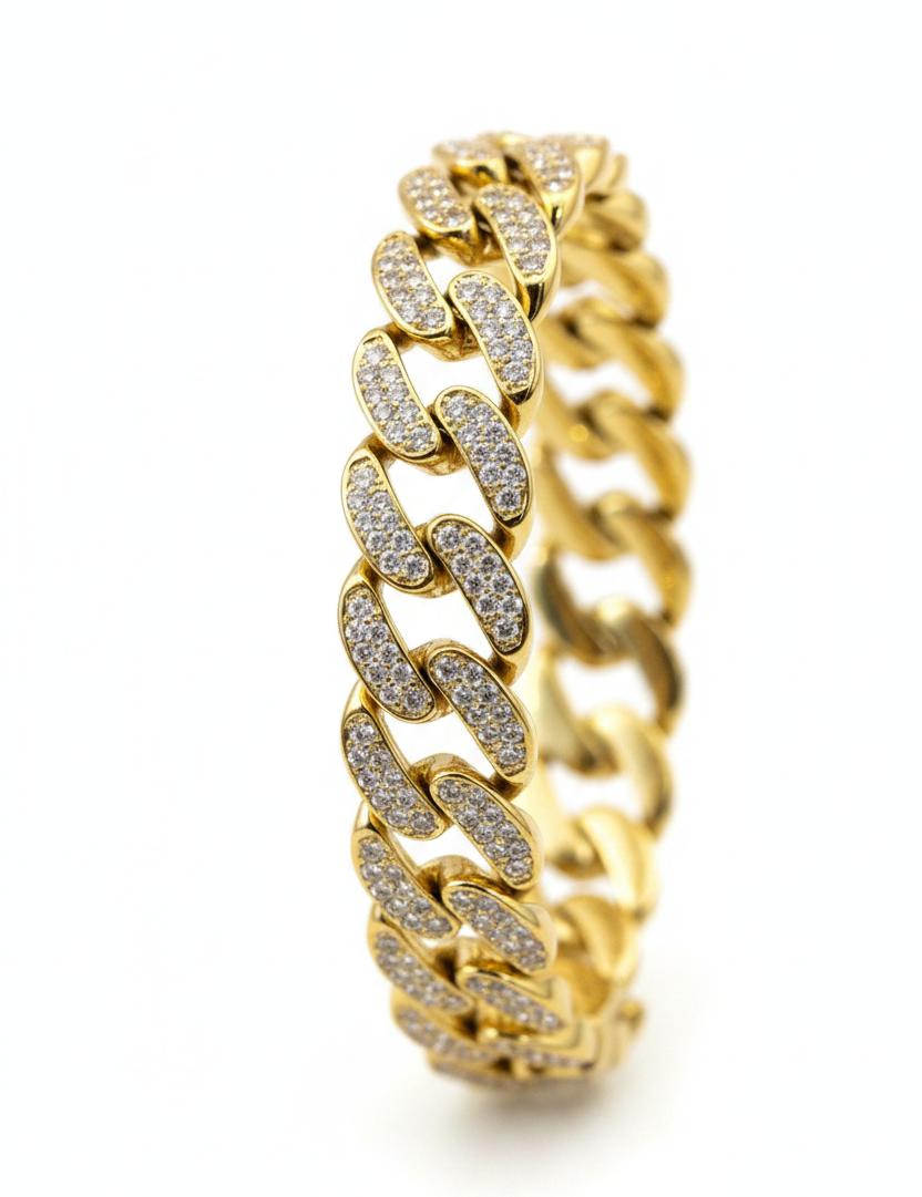 Bracciale Cuban Link Gold - Verticale 2:3