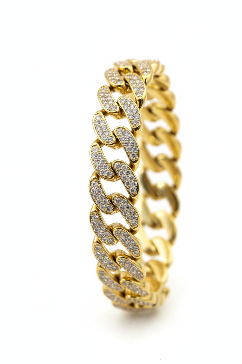 Bracciale Cuban Link Gold - Verticale 2:3
