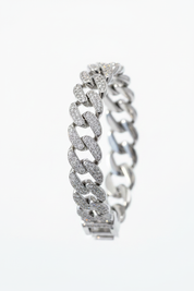 Bracciale Cuban Link Silver - Verticale
