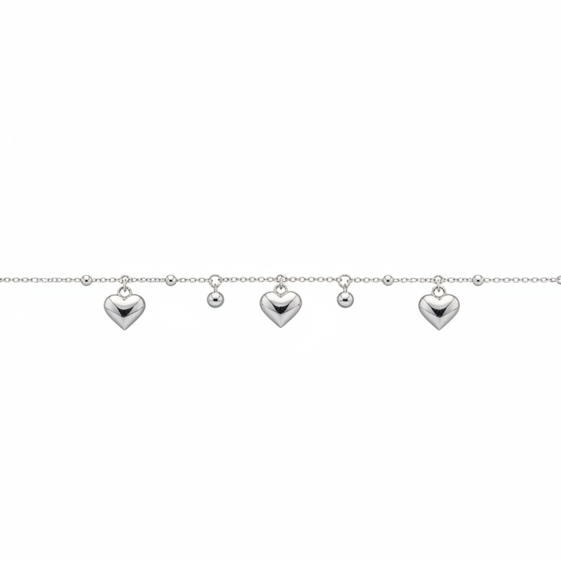 Bracciale cuore e sfere