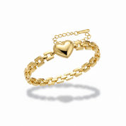 Bracciale cuore gold - total white