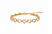 Bracciale Cuori Gold - Orizzontale