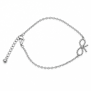 Bracciale fiocco palline argento