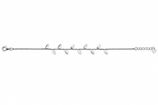 Bracciale Foglioline Inclinate Argento