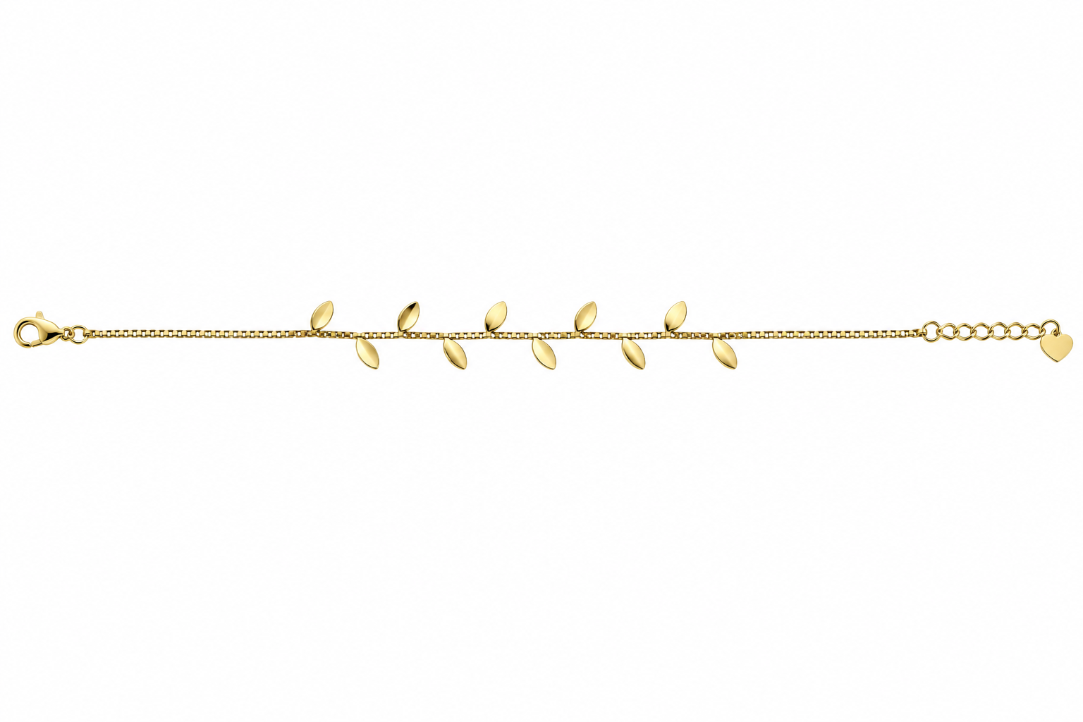 Bracciale Foglioline Inclinate Oro C