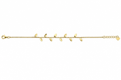 Bracciale Foglioline Inclinate Oro C