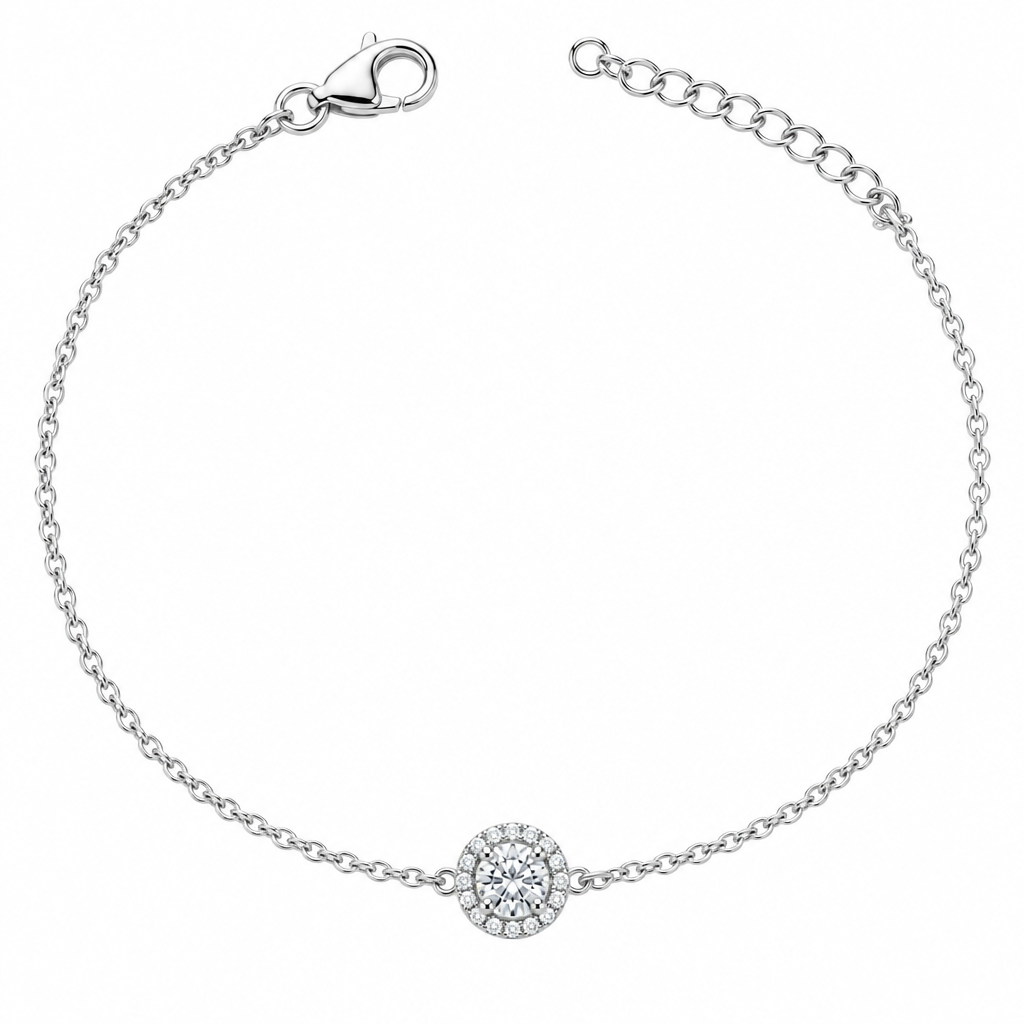 Bracciale Halo Piccolo Argento - Quadrato