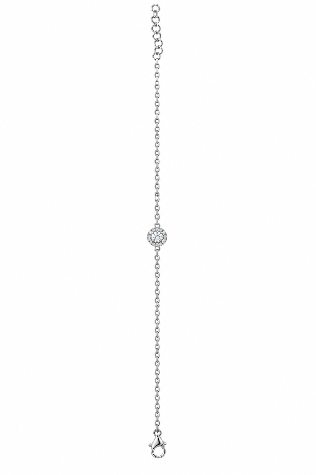 Bracciale Halo Piccolo Argento - Verticale
