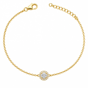 Bracciale Halo Piccolo Oro - Quadrato