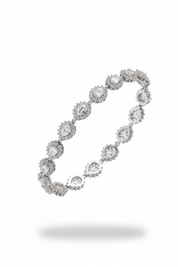 Bracciale Lacrima Pavé - Argento