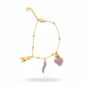 Bracciale Lilla - Versione Oro