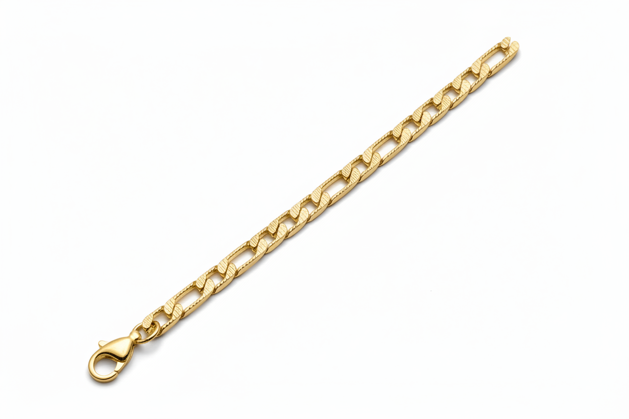 Bracciale maglie aperte oro 1