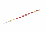 Bracciale margheritine rosse