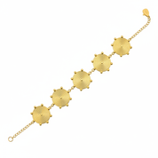Bracciale Medaglioni Spirale Oro - Quadrato