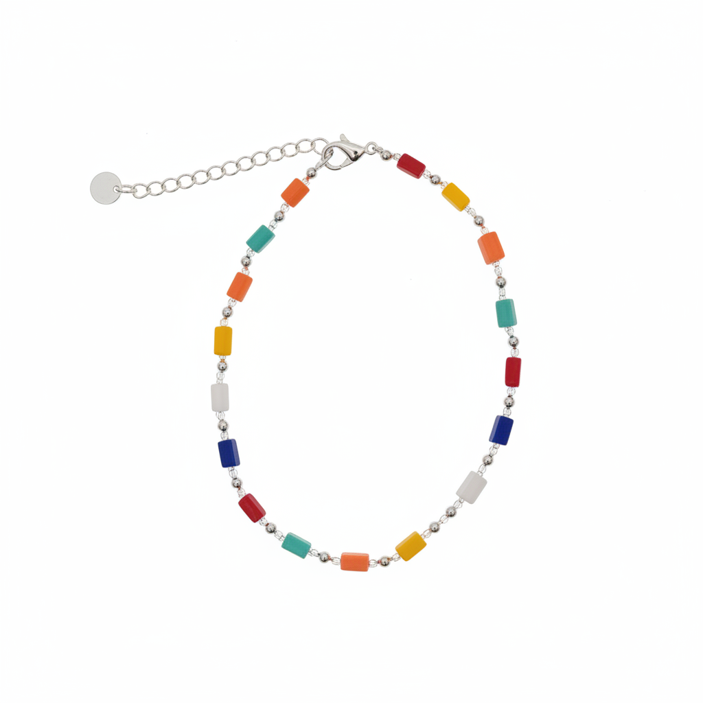 Bracciale multicolor sfondo bianco 1:1