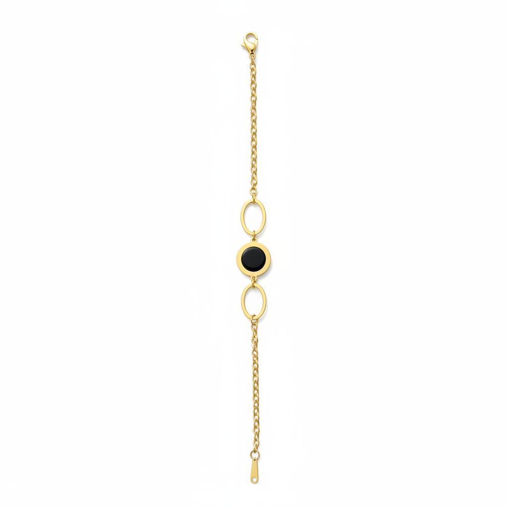 Bracciale oro aperto vista dall'alto