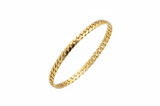 Bracciale oro catena grumetta piatta - vista tre quarti