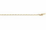 Bracciale oro delicato maglie alternate - dettaglio