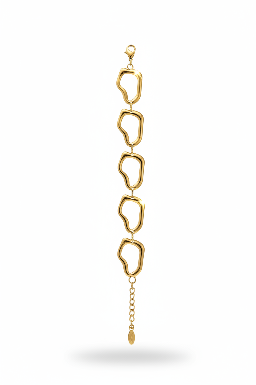 Bracciale oro dritto verticale
