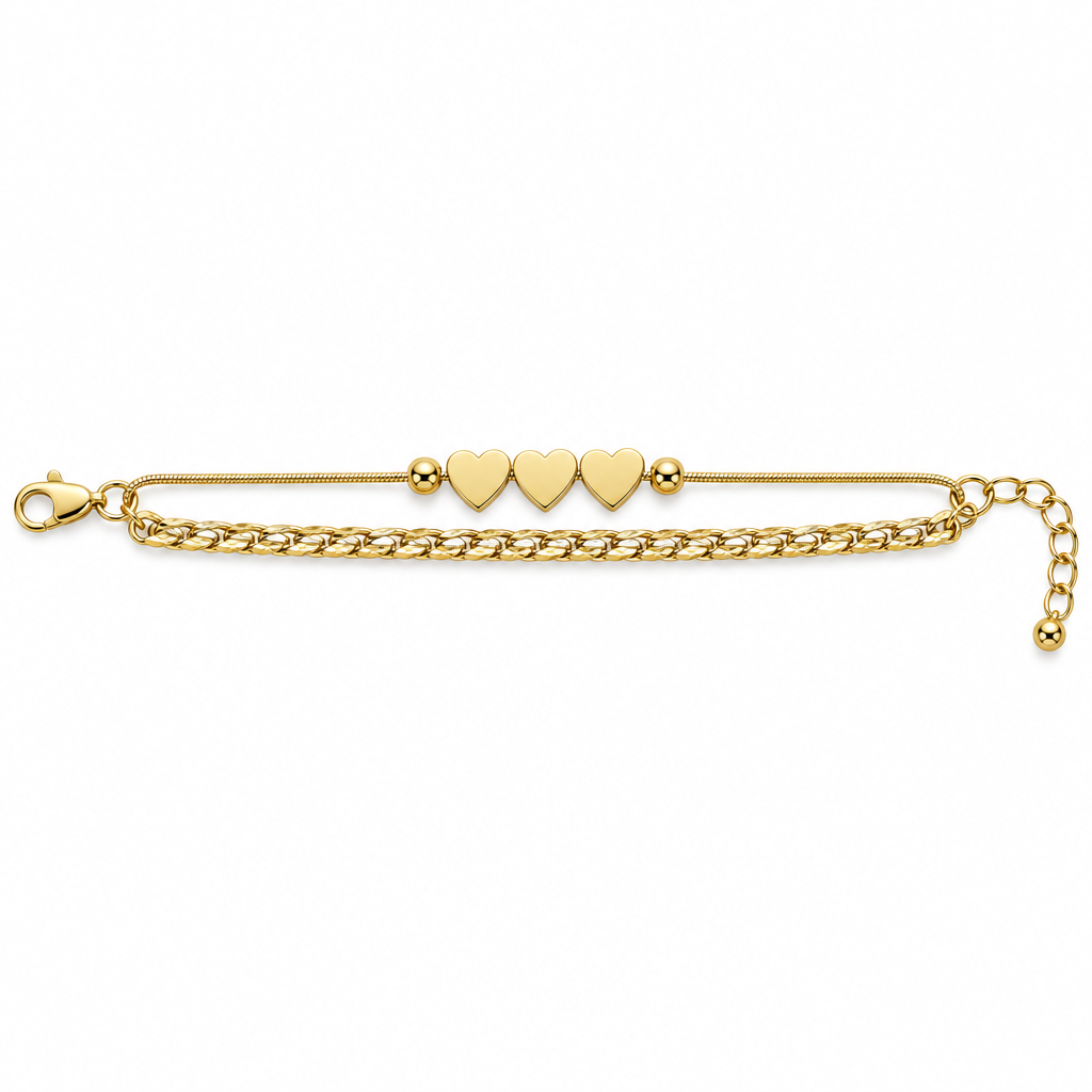 Bracciale oro palline stopper