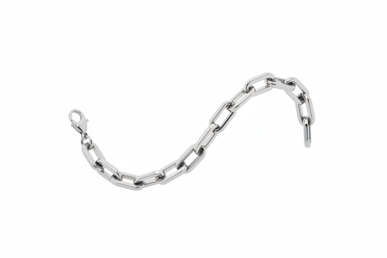 Bracciale Paperclip Bold Argento - Landscape