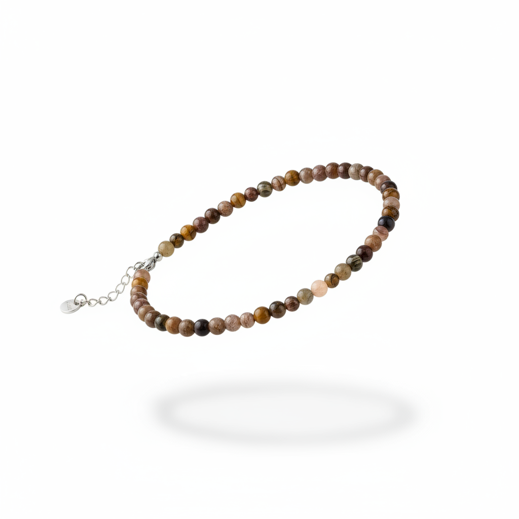 Bracciale pietre naturali - floating sfondo bianco
