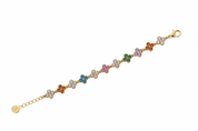 Bracciale quadrifogli oro