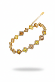 Bracciale Quadrifoglio Giallo Oro