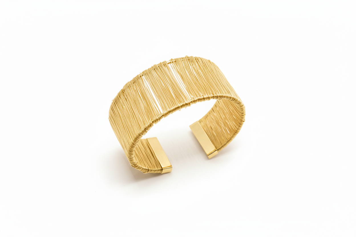 Bracciale Rigido Fili Oro - Landscape