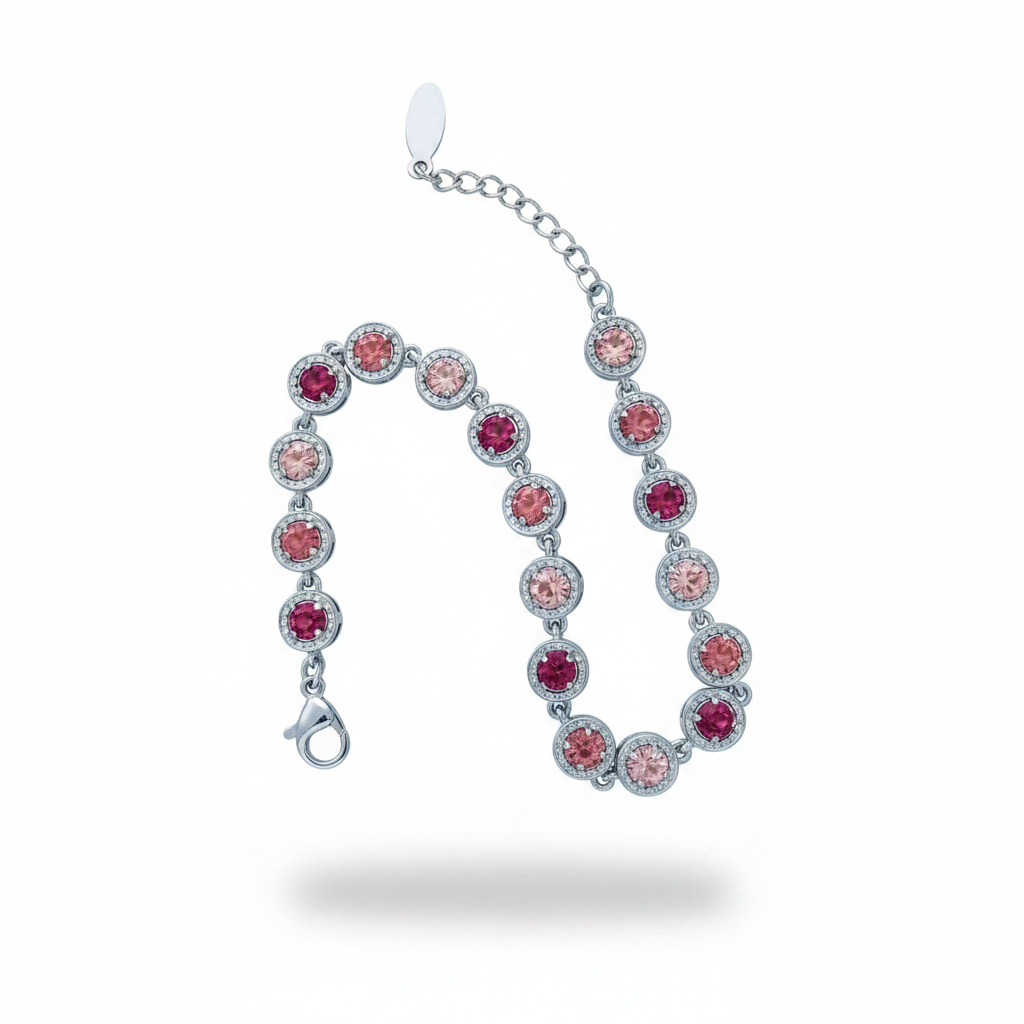 Bracciale Rosa Argento