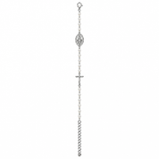Bracciale Rosario Argento - Quadrato