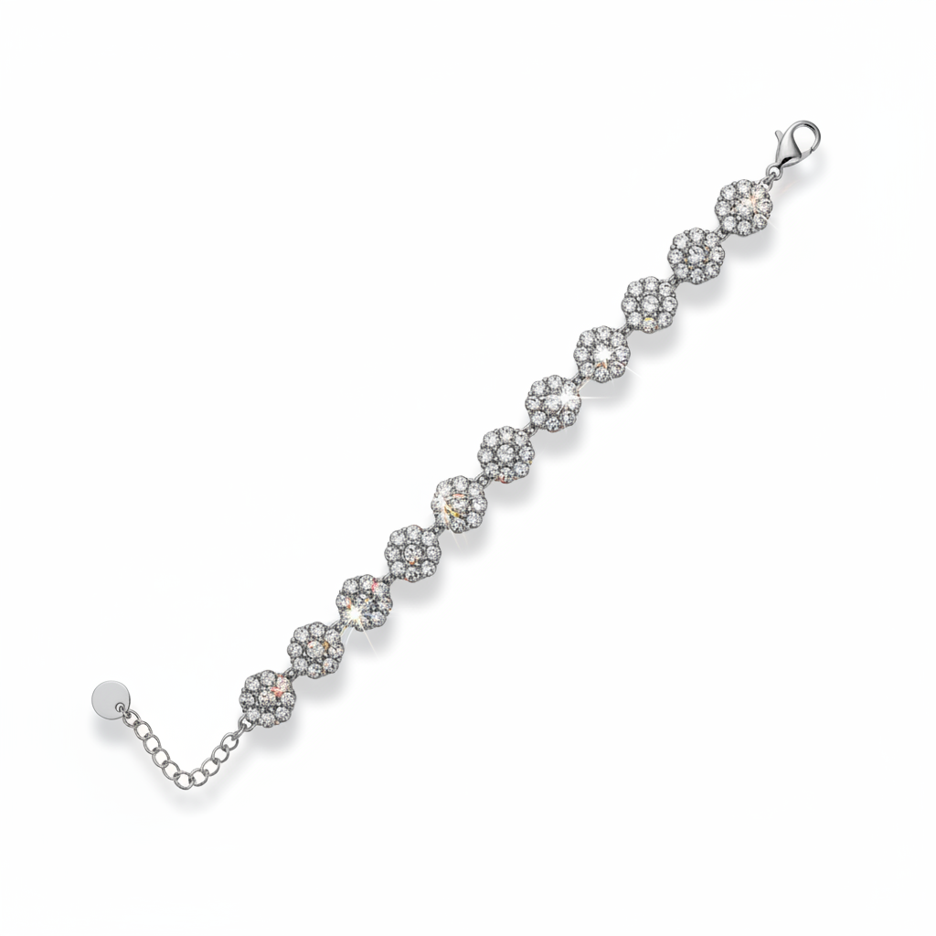Bracciale Rosette - Argento