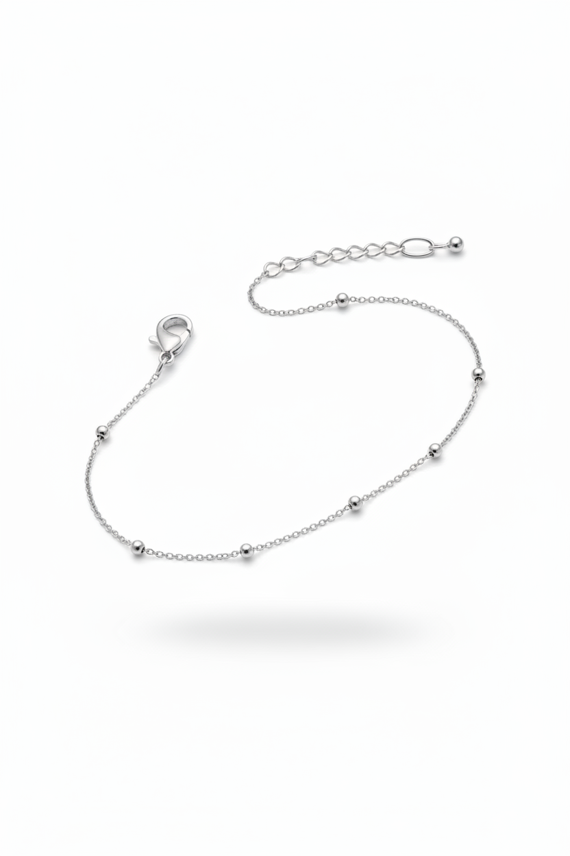 Bracciale satellite argento - flat lay