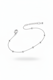 Bracciale satellite argento - flat lay