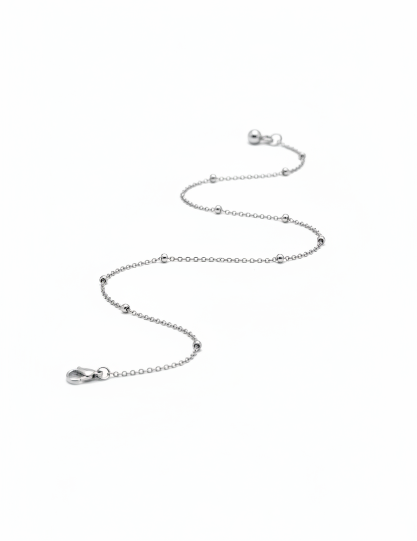 Bracciale satellite argento - macro