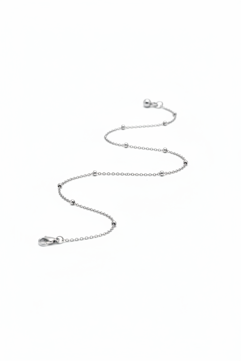 Bracciale satellite argento - macro