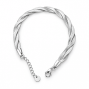 Bracciale snake triplo argento