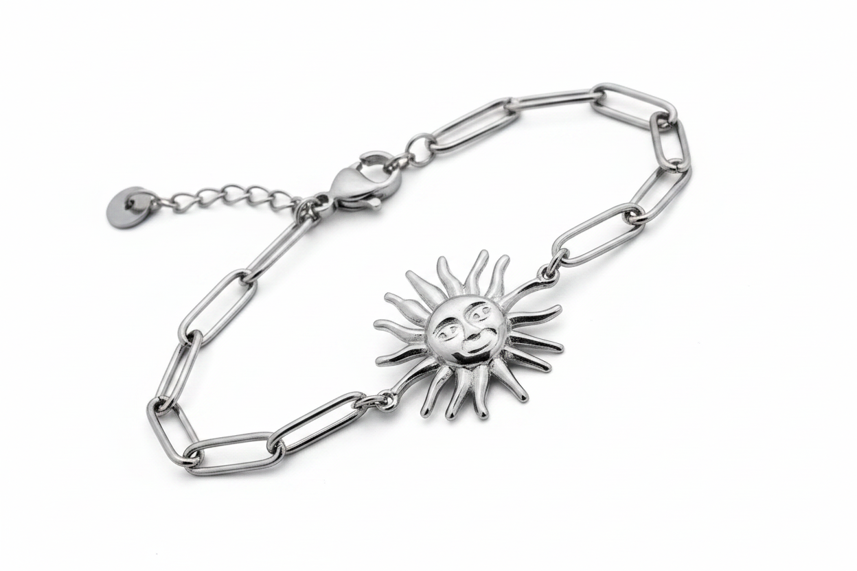 Bracciale sole - angolo diagonale fluttuante