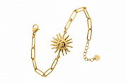 Bracciale sole oro - angolo diagonale