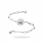 Bracciale sole su sfondo bianco - posizione fluttuante
