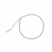 Bracciale torchon argento