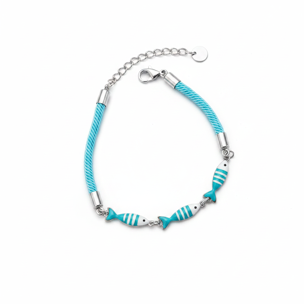 Bracciale turchese argento sfondo bianco