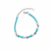 Bracciale turchese argento sfondo bianco