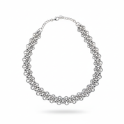 Catena multi-fila argento