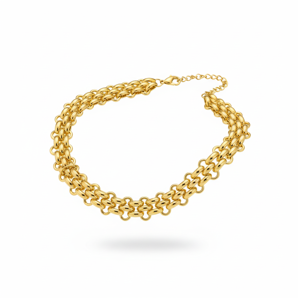 Catena multi-fila oro - intera