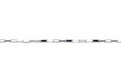 Catenina paperclip argento tiny